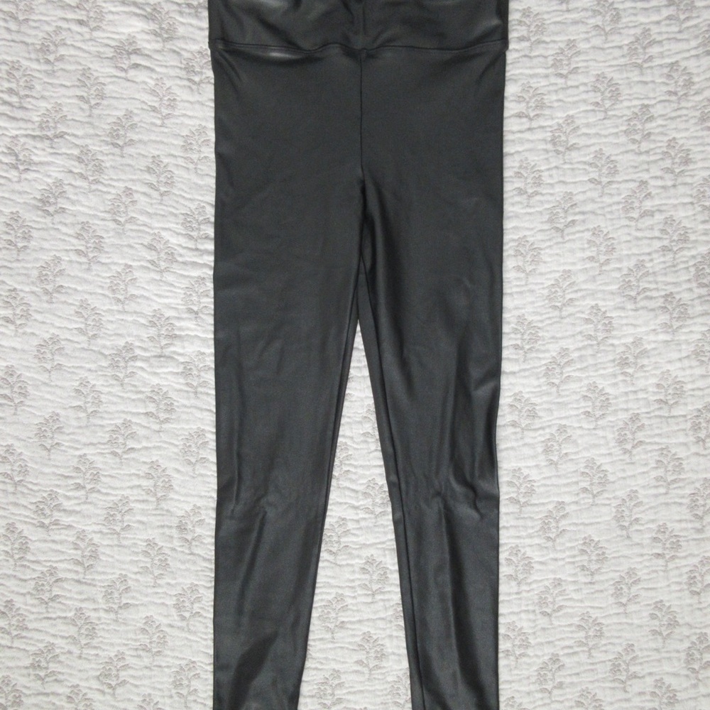 Black Faux Leather Leggings